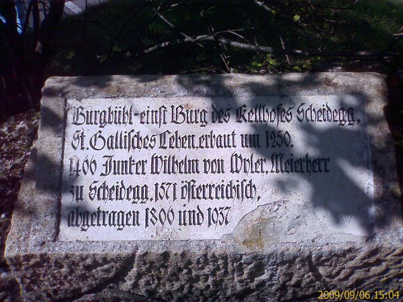 Burgstein Burgbühl